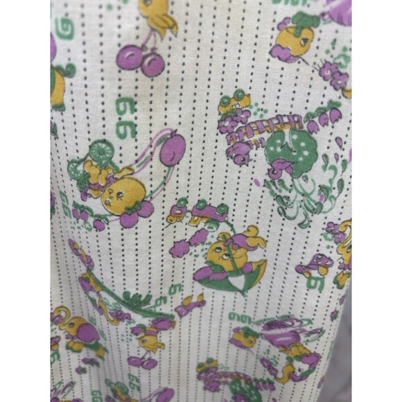 VTG 60s kitsch Novelty House Dress L Homemade Motif mumu Anthropomorphic 1966 - Picture 7 of 16